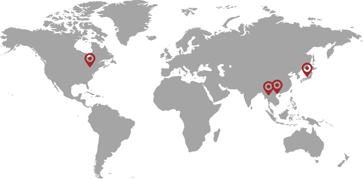 FT Precision Global Locations North America, Vietnam, Japan, Thailand