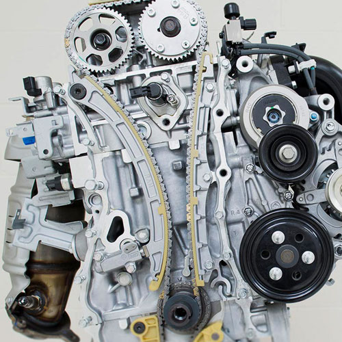 Manufactured Precision Automotive Engine Parts Closeup